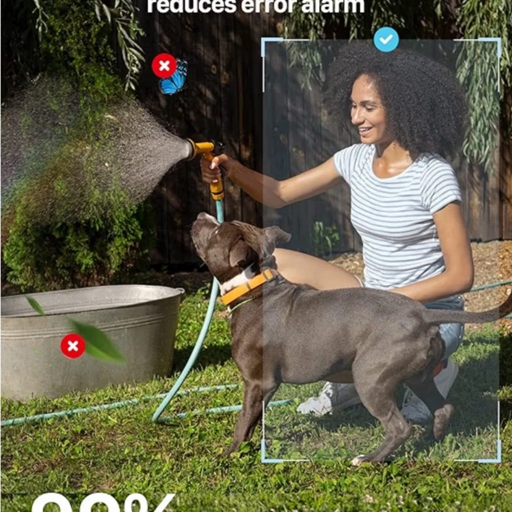 Black Security Camera with Night Vision